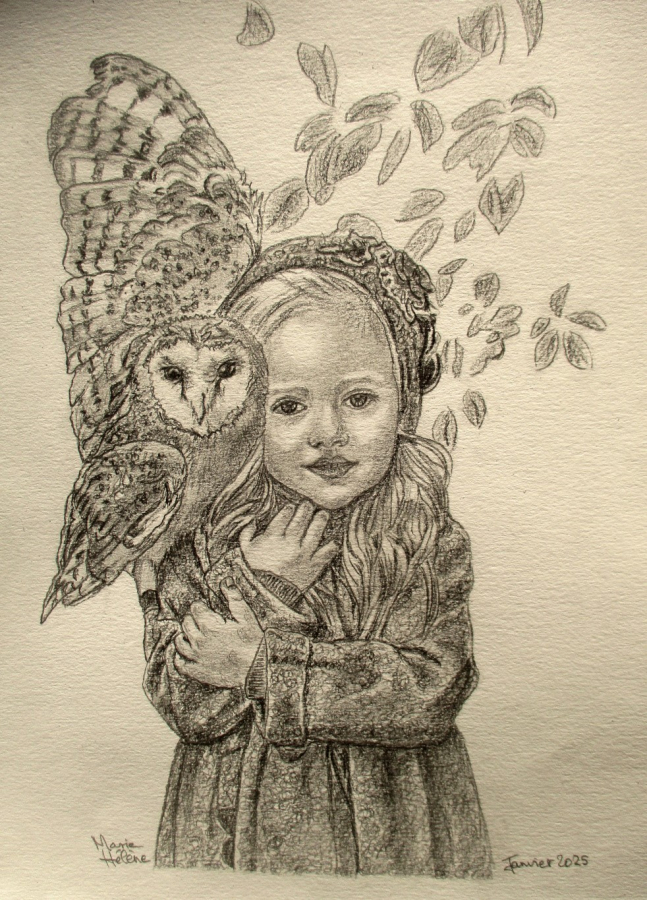 Fillette à la chouette